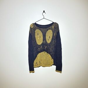Blackmeans Open Skull Knit